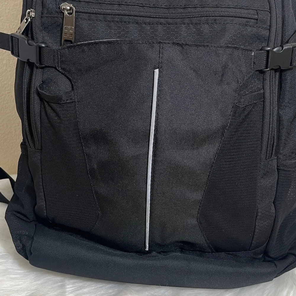 Swiss Black Laptop Travel Backpack